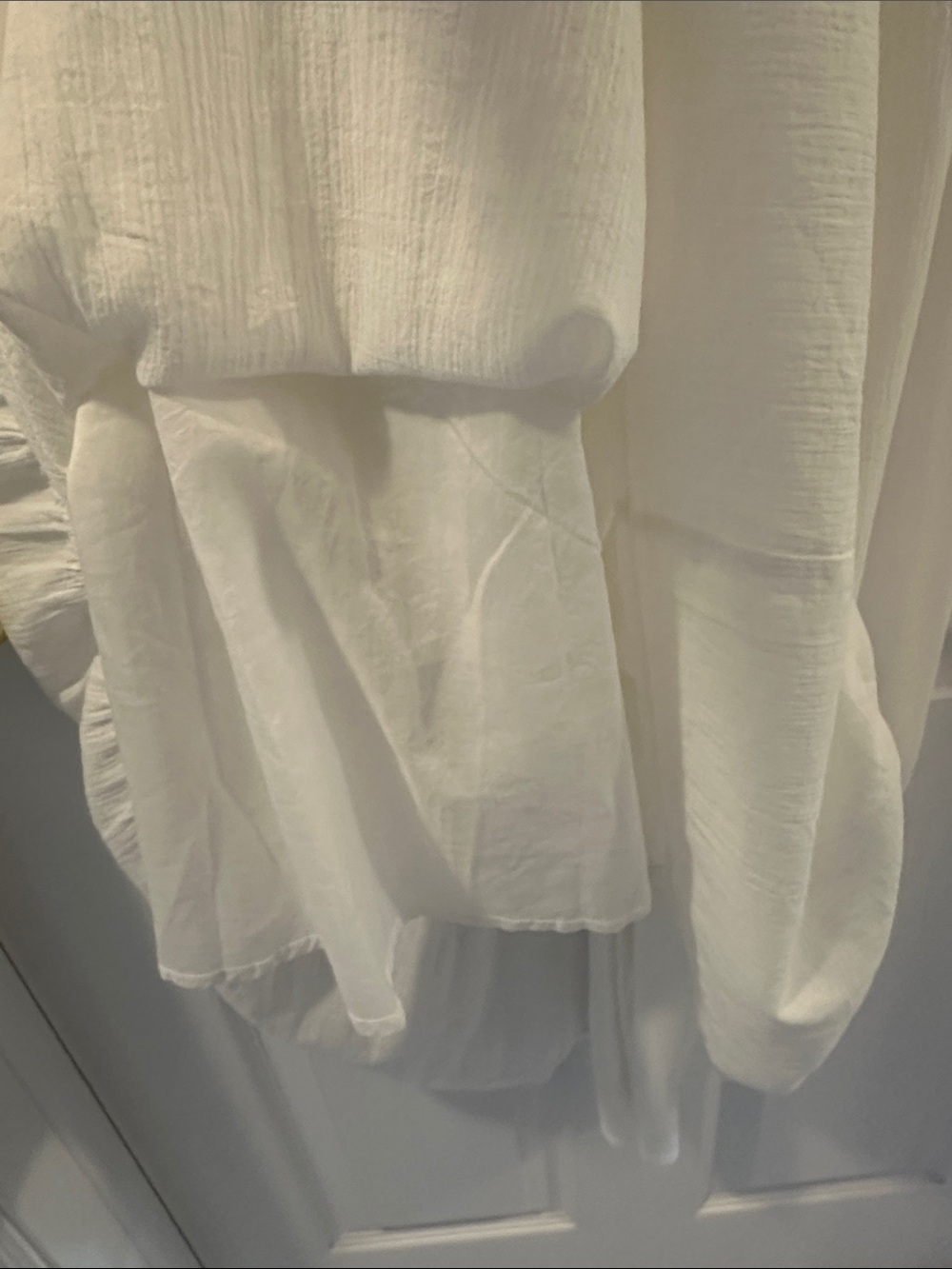 GAP Lightweight White Cotton Spaghetti-Strap Maxi Dress Sz M Feminine Flattering - Picture 7 of 13